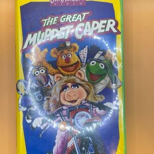 The Great Muppet Caper VHS Tape - Yellow and Green